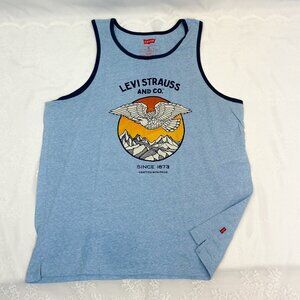 LEVI Strauss Brand Men's Summer Tank Top Eagle Sunset